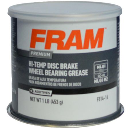 FRAM Hi-Temp Disc Brake Wheel Bearing Grease - 1 LB, 1 lb tub F814-16