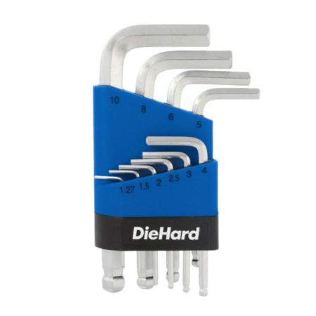 DieHard Short Arm Hex Key Set MM 10-Piece DH50005