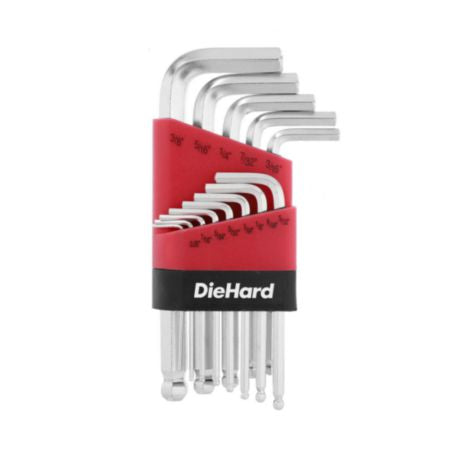 DieHard Short Arm Hex Key Set SAE 13-Piece DH50006