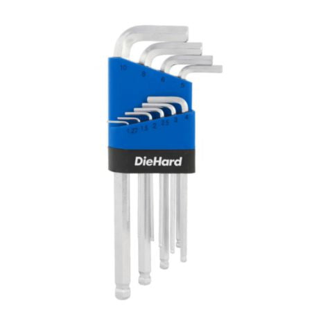 Load image into Gallery viewer, DieHard Long Arm Hex Key Set Metric 10-Piece DH50008
