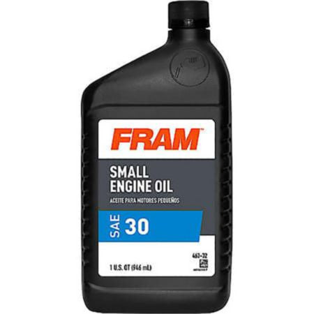 FRAM Small Engine Oil SAE 30W - 1 QT, 1 Quart Bottle 463-32