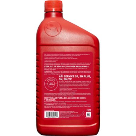 Fram 10W40 Conventional High Mileage Motor Oil - F670