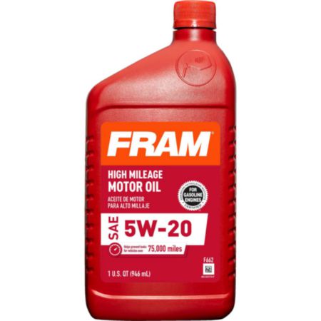 Fram 5W20 Conventional High Mileage Motor Oil - F662