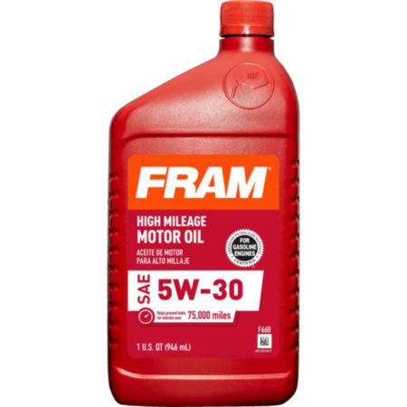 Fram 5W30 Conventional High Mileage Motor Oil - F660