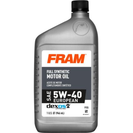 Fram 5W40 Full Synthetic Euro Motor Oil F935