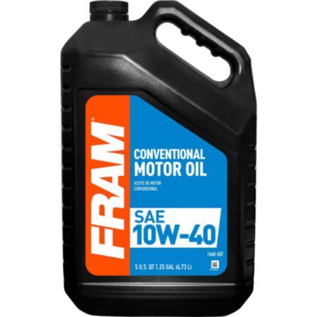 Load image into Gallery viewer, Fram 10W40 Conventional Motor Oil - Chain Wear Protection, 5 quart bottle - F640-5QT
