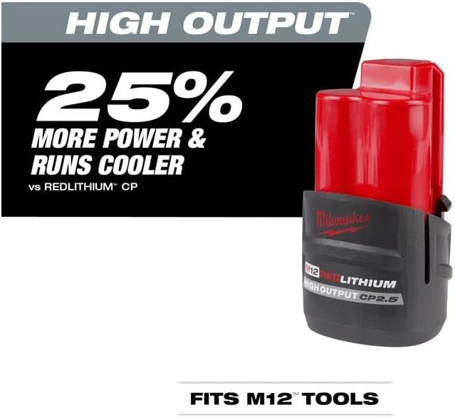 Load image into Gallery viewer, Milwaukee M12 REDLITHIUM HIGH Output CP 2.5Ah Battery - 48-11-2425
