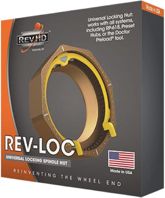 REVHD Rev-Loc Spindle Nut, FE Steer Applications 448-4837, 2-1/2" - RL-S02