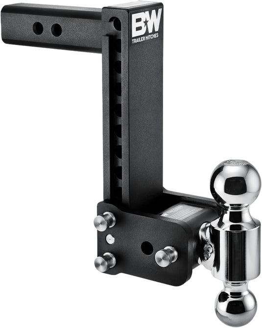 B&W Trailer Hitches Tow & Stow Adjustable Trailer Hitch Ball Mount - TS10043B