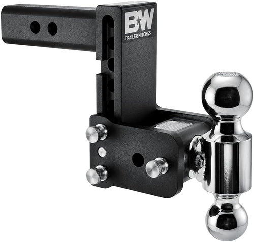 B&W Trailer Hitches Tow & Stow Adjustable Trailer Hitch Ball Mount - TS10037B