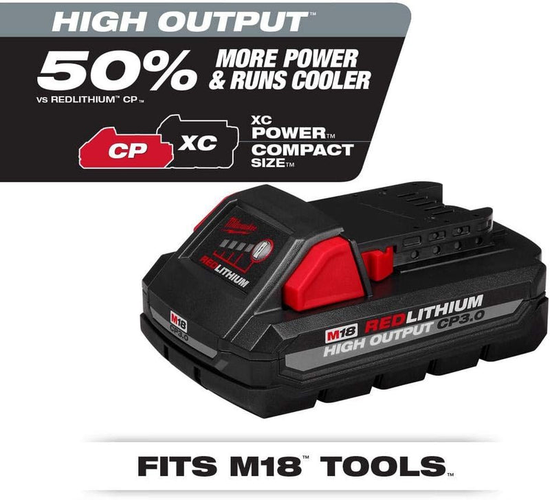 Load image into Gallery viewer, Milwaukee M18 - 18 Volt High Output CP 3.0 Ah Lithium-Ion Slide Battery, 2 Pack - 48-11-1837
