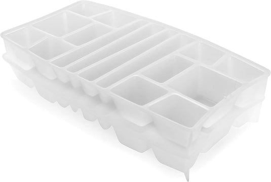 Camco Ice Tray-Creates Different Ice Cube Shapes and Sizes -2 Pack - 44101