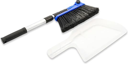 Camco Adjustable Broom and Dustpan - 43623
