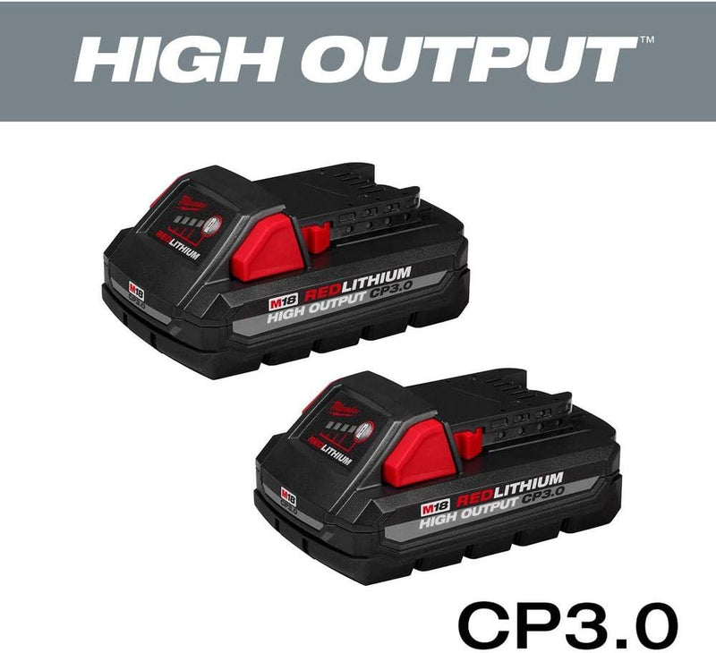 Load image into Gallery viewer, Milwaukee M18 - 18 Volt High Output CP 3.0 Ah Lithium-Ion Slide Battery, 2 Pack - 48-11-1837
