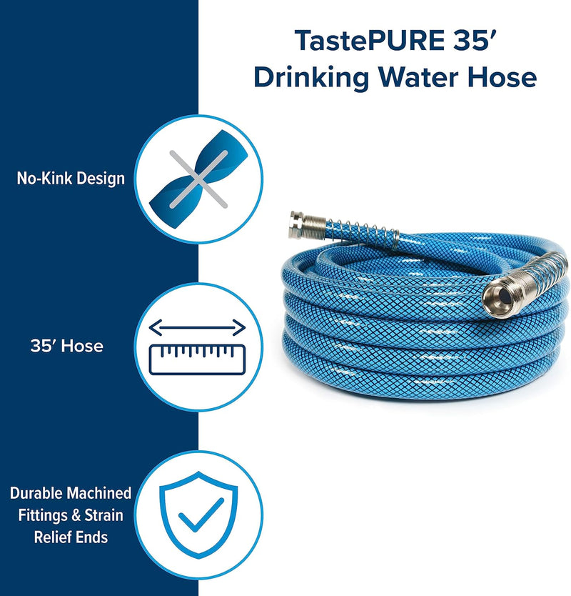 Load image into Gallery viewer, Camco TastePURE 35-Ft Premium Water Hose - 22843
