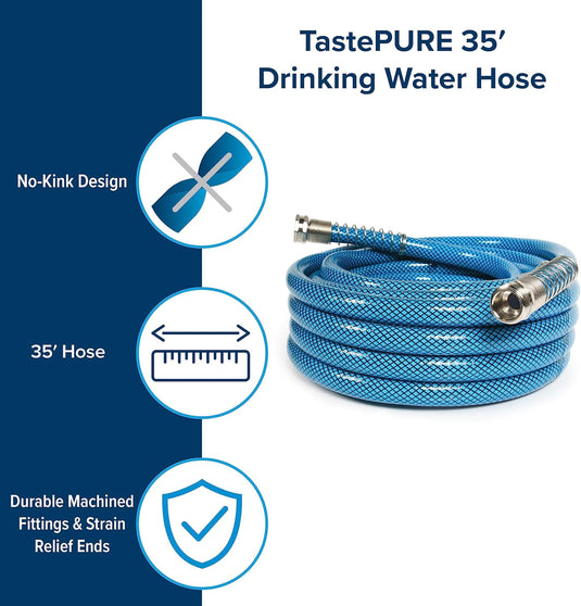 Camco TastePURE 35-Ft Premium Water Hose - 22843