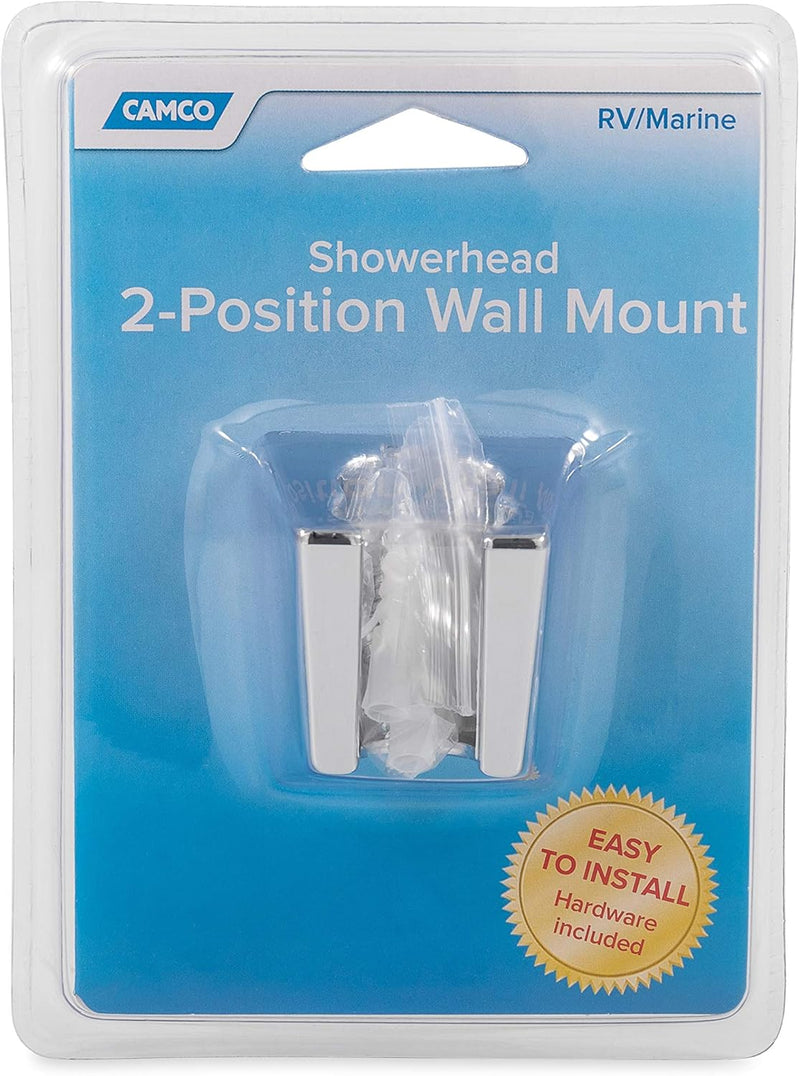 Load image into Gallery viewer, Camco 2-Position RV Shower Head Wall Mount (Chrome) - 43718
