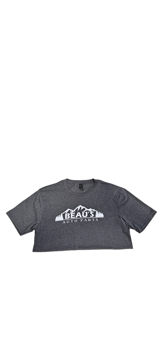 Gray Beau's Auto Parts T-shirt 50/50 blend