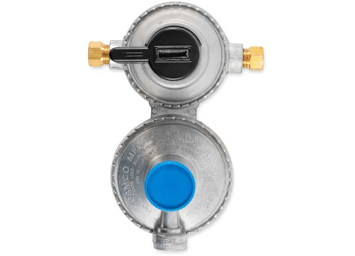 Load image into Gallery viewer, Camco Propane Double-Stage Auto-Changeover Regulator - 59005
