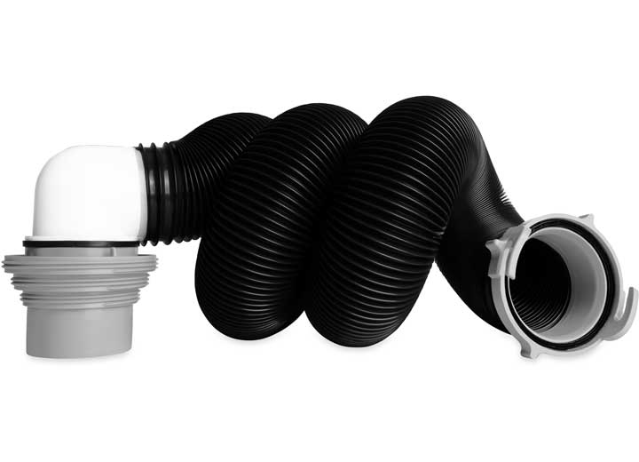 Load image into Gallery viewer, Camco RV Sewer Kit | Pre-Attached Fittings, a 10-Foot Sewer Hose, Translucent Sewer Elbow with 4-in-1 Adapter - 39551
