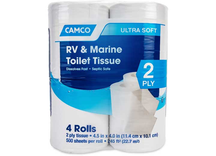 Load image into Gallery viewer, Camco RV Bathroom Toilet Tissue - 4 Rolls - 40274
