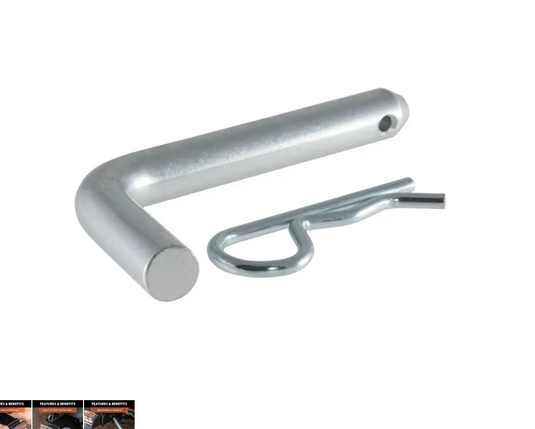 Curt 5/8" hitch pin to hold your hitch to your vehicle with a 2' or 2-1/2" shank.