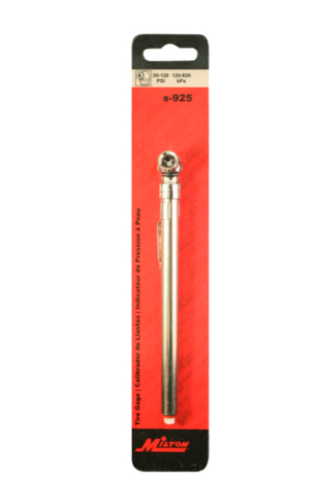 Milton pencil air pressure tire gauge ranging from 20-120 PSI