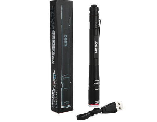 NEBO Rechargeable Pen Light Flashlight 360-Lumens