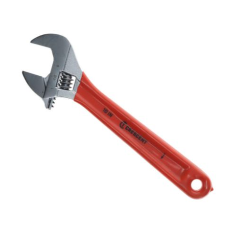 Load image into Gallery viewer, Adjustable Wrench- 10&quot; Chrome w/ Cushioned Grip
