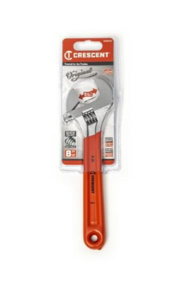 Load image into Gallery viewer, Adjustable Wrench- 8&quot; Chrome w/ Cushioned Grip
