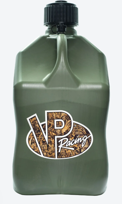 Load image into Gallery viewer, VP Racing 5.5gal Green Camo fuel jug with 14in hose 3846
