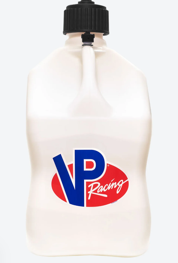 Load image into Gallery viewer, VP Racing 5.5gal White fuel jug with 14in hose 3522
