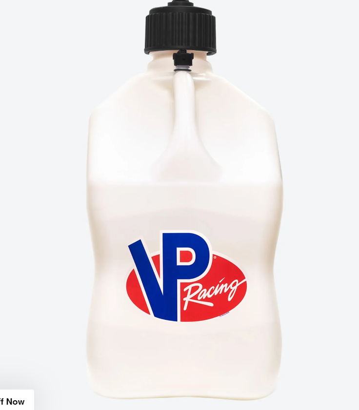 Load image into Gallery viewer, VP Racing 5.5gal White fuel jug with 14in hose 3522
