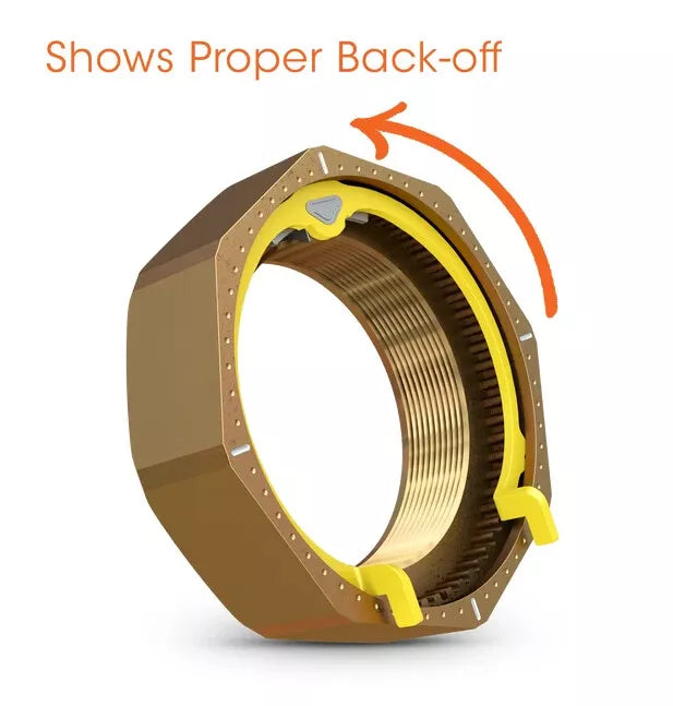 Load image into Gallery viewer, REVHD Universal Locking Spindle Nut for TP Trailer Axle Replaces 447-4723  - RL-T04
